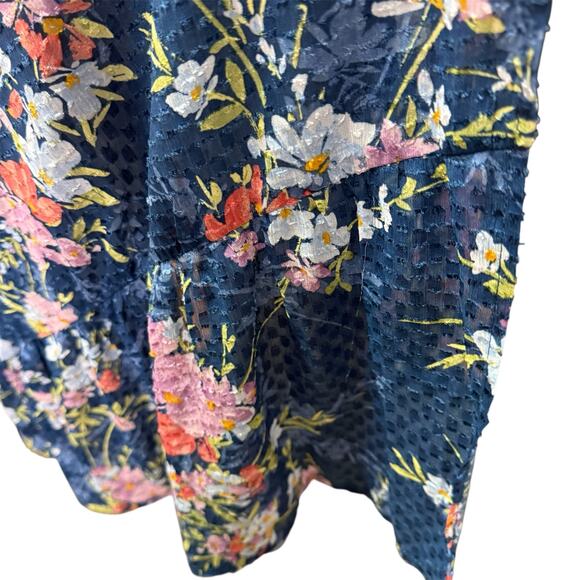 Maurices Beautiful  Kimono Size 4X in Blue Floral - Picture 8 of 10